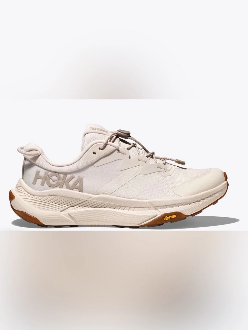 Hoka Egg Nog  and Gum Trail Runner
